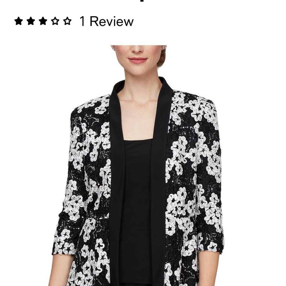 Alex Evenings Sequined jacket and top
Women size L
